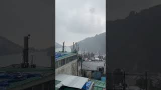 Snowfall Nainital snowfall ilovenainital nainital thandi [upl. by Eniliuqcaj]