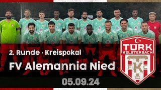 2425  2Runde Kreispokal  TÜRK Kelsterbach vs FV Alemannia Nied 52 [upl. by Ariat]