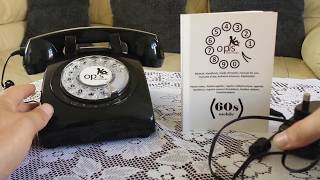 opis 60s rotary dial gsm mobile phone [upl. by Anoirb]