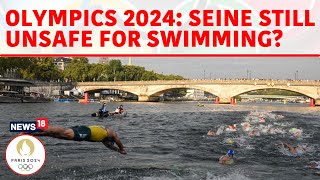 Paris Olympics Olympic Triathlon Swim In Seine Postponed Due To Bacteria In Paris River  N18G [upl. by Kantor17]