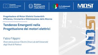 Tendenze Emergenti nella Progettazione dei motori elettrici Fabio Filippini [upl. by Icram]