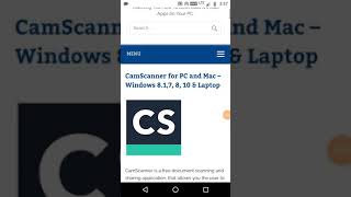 CamScanner for PC and Mac – Windows 817 8 10 amp Laptop [upl. by Kcirdek]