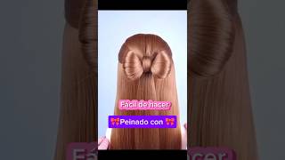 ¿Peinado con lazo fácil ¡Sigue estos simples pasos yurniatamayo braids hairstyle [upl. by Fredette]