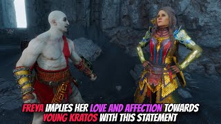 FREYA IMPLIES HER LOVE AND AFFECTION TOWARDS YOUNG KRATOS WITH THIS STATMENT  GOW RAGNAROK VALHALLA [upl. by Ennovy778]