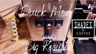 Gaggia Classic Pro 9Bar OPV Mod  The Quick and Easy Way [upl. by Eelrebmyk]