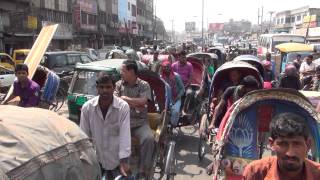 Dhaka Bangladesh in HD by electric rickshaw [upl. by Chickie]