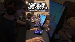 I FOUGHT My Duo Partner In The Solo Cash Cup😂 [upl. by Nageam]