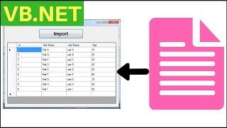 VBNet  How To Import Text File Data Into Datagridview In VBNet  With Source Code [upl. by Krenn]