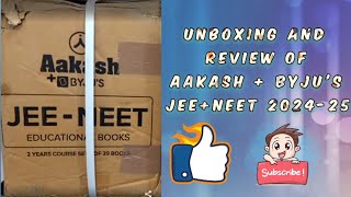 Aakash Byjus study material for Jee and Neet 2024 Unboxing and detailed review Praveenkumar [upl. by Ratib]