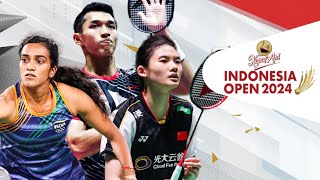 🔴Live  Indonesia Open 2024  Day 2 Round of 32  Malaysia  Indonesia India Singapore [upl. by Doolittle162]