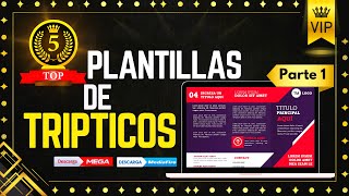 🚀 Descargar 5 Plantillas de Folletos creativos y trípticos en publisher 🔥 GRATIS🔥 2024😮 PARTE 1 [upl. by Mages]