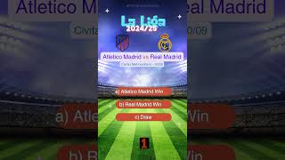 Atlético Madrid vs Real Madrid La Liga 20242025 Prediction  Who Will Win match prediction [upl. by Pantheas]