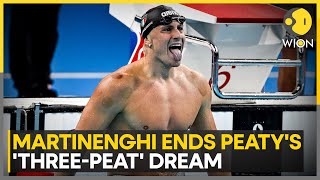 Paris Olympics 2024  Swimming Martinenghi ends Peaty’s ‘threepeat’ dream  WION Sports [upl. by Brian]