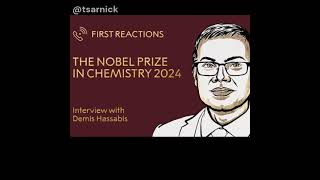 Demis Hassabis says about AI Nobel prize Winner in Chemistry [upl. by Erialcyram]