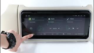 Rotation of rotatable screen Android 10 123 inch for Land Rover Range Rover [upl. by Eniloj]