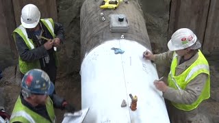 Enbridge Surveys Section Of Pipeline For Repair In Bemidji [upl. by Noble431]