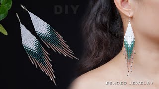 Fringe earring tutorial How to make Native American Style Earrings [upl. by Flavio]