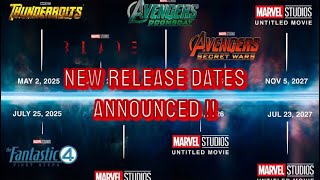 NEW MARVEL RELEASE DATES ANNOUNCED WHAT PROJECT COULD BE RELEASED marvel marvelstudios mcu [upl. by Ivor712]