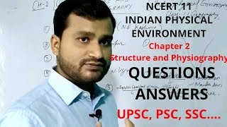 Q amp A  STRUCTURE AND PHYSIOGRAPHY  Geography Ncert 11 class 2 [upl. by Myra]