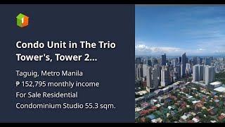 Condo Unit in The Trio Towers Tower 2 Mickinley Bonifacio Taguig [upl. by Daenis]