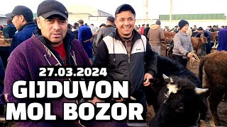 BUXORO GIJDUVON MOL BOZOR 27032024 YOSH BUQACHA GUNOJIN NARXLARARZON [upl. by Annasus]