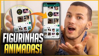 NOVO 2021 COMO FAZER FIGURINHAS ANIMADAS PARA WHATSAPP  STICKERS QUE SE MEXEM método mais fácil [upl. by Tedi]