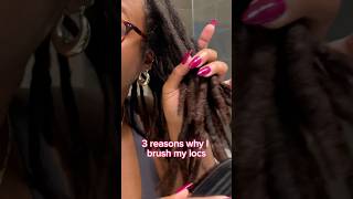 Brush your locs 💜 locjourney locs locstyles womenwithlocs locmaintenance naturalhairstyles [upl. by Gershon]