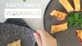 Easy Vegan Recept Tante Fanny Veggierolls [upl. by Einnek146]