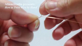 How to Twist Wire by Hand  for Jewelry Projects [upl. by Penhall53]