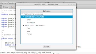 JavaFX TreeTableView Tutorial 1  Basic Table with Single Column [upl. by Waine]