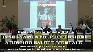 Insegnamento professione a rischio salute mentale [upl. by Ennavoj]