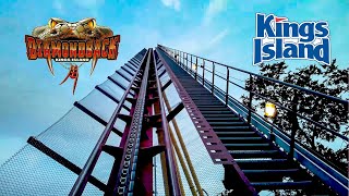 2022 Diamondback Roller Coaster On Ride Front Seat HD POV Kings Island [upl. by Gabrielli]