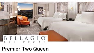 Bellagio Las Vegas  Premier Two Queen Room Tour [upl. by Allerie773]