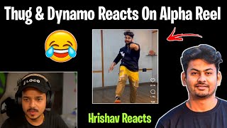 8bit Thug amp Dynamo Reaction On Alpha Clasher Insta Reel 😂 Hydra official [upl. by Ahsiruam2]