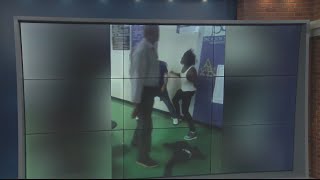 Fight breaks out between student teacher at Trezevant High School [upl. by Alacim]