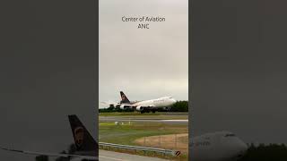 UPS Boeing 7478 Landing  Anchorage Airport Plane Spotting [upl. by Sweeney]