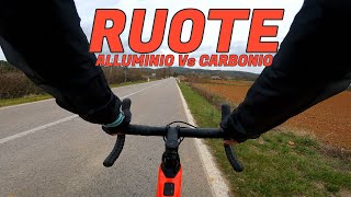 Ruote Bici Alluminio Vs Carbonio [upl. by Jada283]