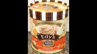 Edy’sDreyer’s Slow Churned Pumpkin Pie Ice Cream Review [upl. by Nillek43]