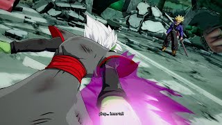 Dragon Ball FighterZ Trunks vs Zamasu Dramatic Finish Japanese amp English [upl. by Neil]