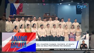 Senate Pres Escudero – Charter change divorce at death penalty hindi kabilang  Unang Balita [upl. by Eanore]