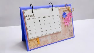 DIY Calendar 2020  How To Make Cute Desk Calendar For New Year [upl. by Lindsy]