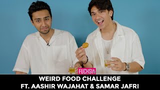 Aashir Wajahat amp Samar Jafri  Weird Food Challenge  Na Baligh Afraad  FUCHSIA [upl. by Immanuel]