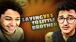 Saying “YES” To Little Brother For 24 Hours Challenge😬 Zizo Tv [upl. by Emyaj314]