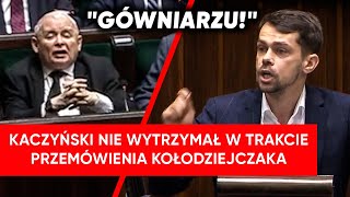 Kaczyński nie wytrzymał szarży Kołodziejczaka quotGówniarzuquot [upl. by Labotsirc]