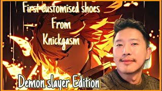 Unboxing Customised ShoesDemonSlayerKNICKGASMWorth it😱😱😱 [upl. by Stephanie646]