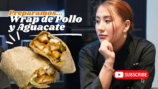 Wrap de Pollo con aguacate y Salsa Secreta🌯  desde CERO [upl. by Pero]