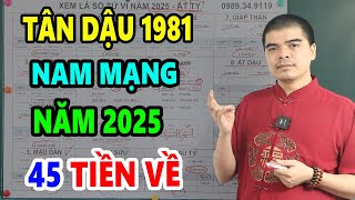 Tử Vi Tuổi Tân Dậu 1981 Nam Mạng Năm 2025 ĐỔI ĐỜI ĐẠI GIA Giàu Nứt Đố Đổ Vách Nếu Biết Điều Này [upl. by Mandle]