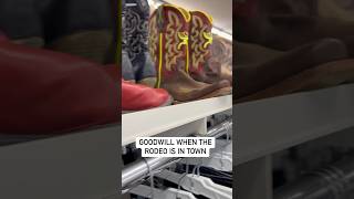 Goodwill when the rodeo is in town reseller Cheyenne Wyoming Frontier Days 👢 Cowboy Boots [upl. by Nosduj]