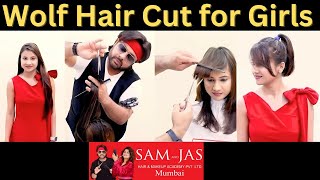 Wolf Hair Cut For Girls By Jas Sir On Natural Straight Hair Sam and Jas Hair Academy Mumbai [upl. by Nam]