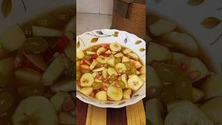 Fruit Chaat 🍎🍇🍌 short shorts yummy fruit chaat recipe homemade healthy food viralshorts [upl. by Asserat]